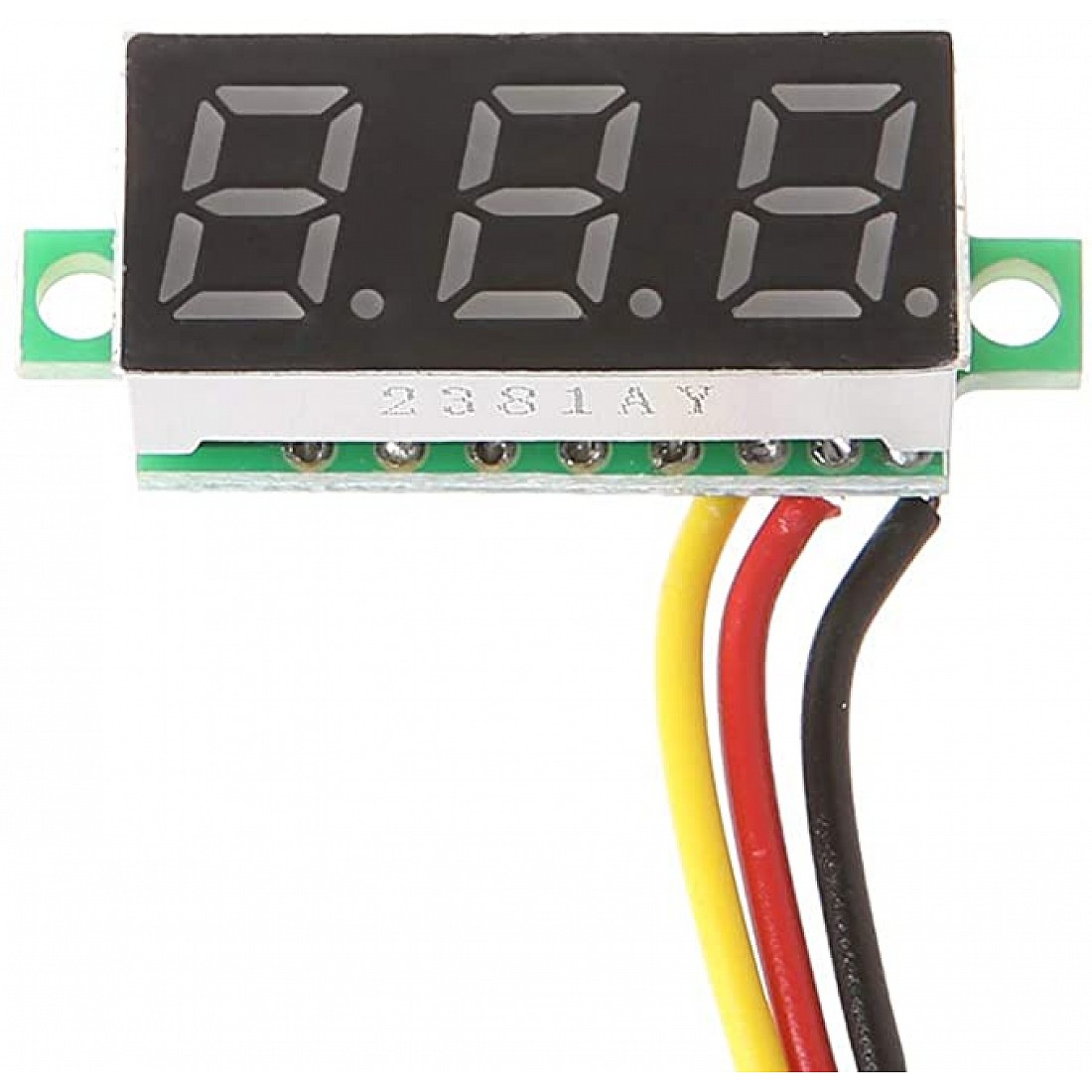 0 28inch 0 100V Three Wire DC Mini LED Display Voltmeter Green