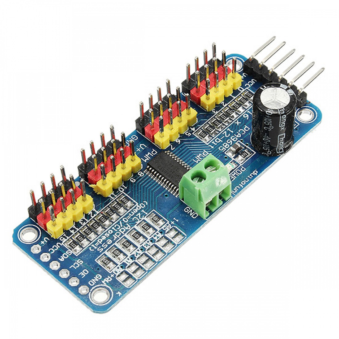 PCA9685 16 Channel 12 Bit PWM Servo Motor Driver I2C Module