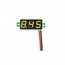 0.28inch 2.5-30V Two Wire DC Mini LED Display Voltmeter - Yellow