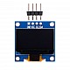 0.96 Inch I2C/IIC 4pin OLED Display Module (Yellow + Blue) Without Soldered Pin