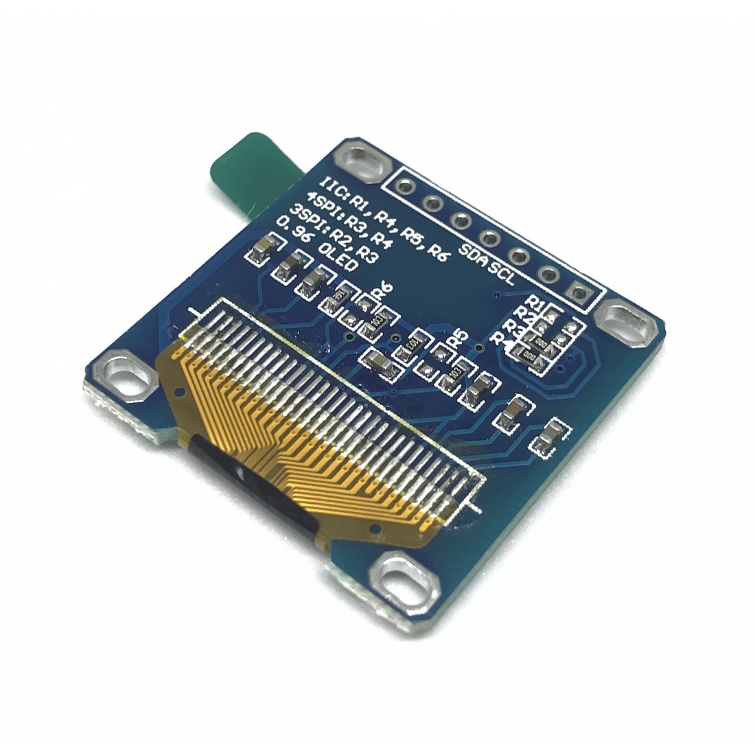 0.96 Inch SPI/I2C OLED 128×64 Display Module 7 Pin - Blue