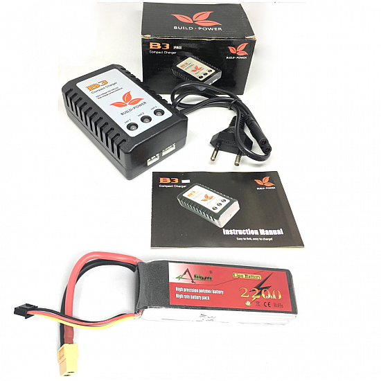  2200MAH LiPo Battery With IMax B3 Lipo balance Charger