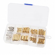 120pcs M3 Stainless Steel Screw Nut Brass Column Kit