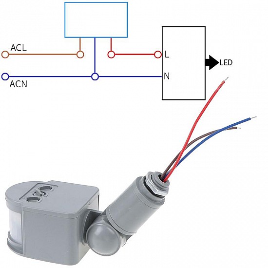 180 Degree Infrared Body  Intelligent Sensor Switch