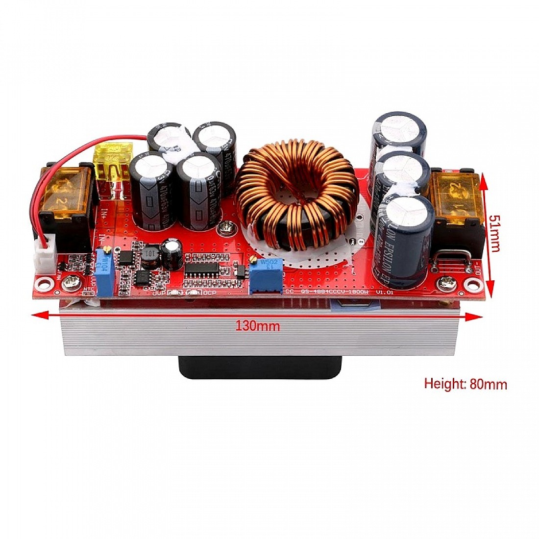 1800W 40A DC to DC Adjustable Constant Voltage and Current Power Supply ...