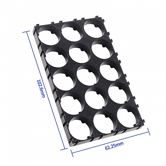 18650 3x5 Black Lithium Cell Holder