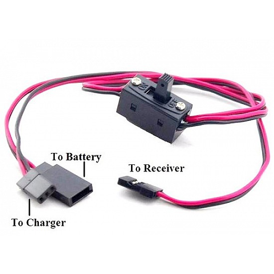 2 Position JR On-Off Slide Switch for Rc Vehicle