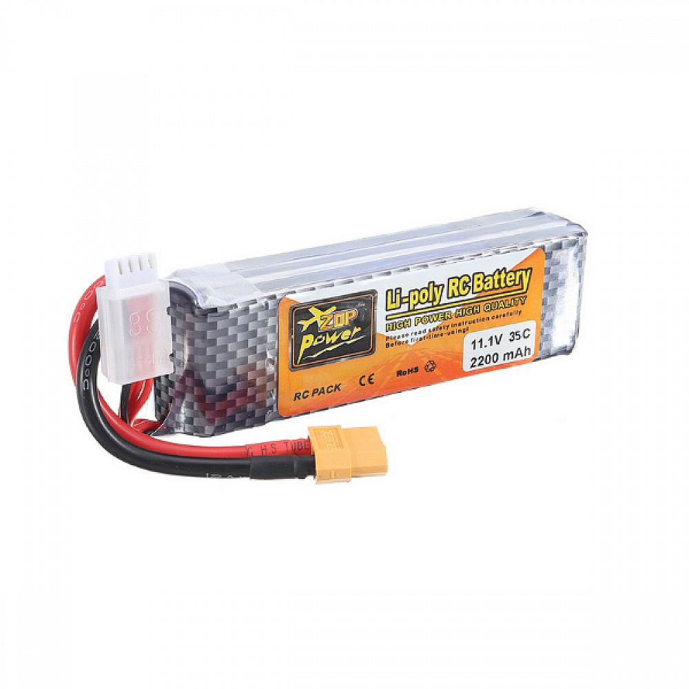 Original Zop Power Lipo Battery V Mah S C Banana Plug For Rc Car Airplane