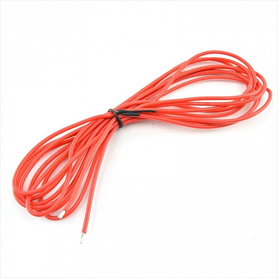 22AWG High Quality Red Silicon Wire - 1Meter