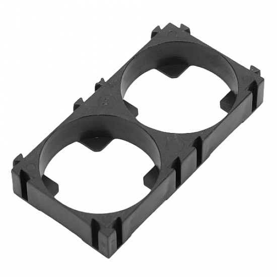 26650 1x2 Black Lithium Cell Holder