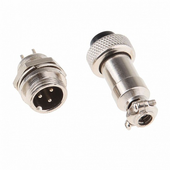 3Pin RS765/GX12  Aviation Plug Connector Set