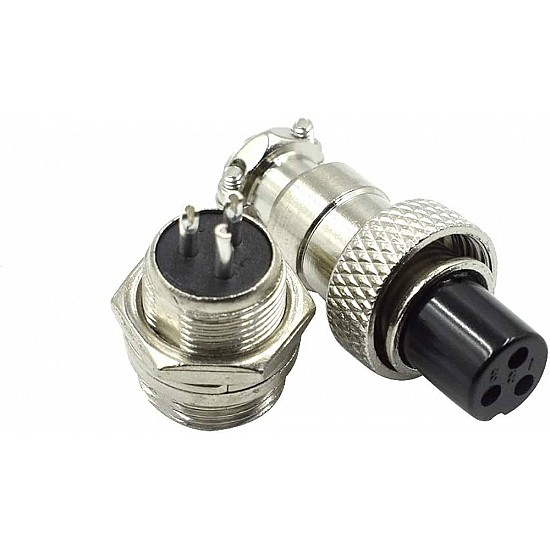 3Pin RS765/GX12  Aviation Plug Connector Set