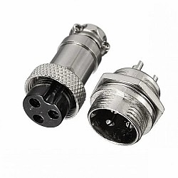 GX20/RS765 3-Pin Aviation Plug Connector Set