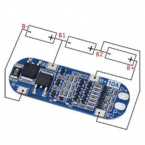 3S 10A Lithium Battery Protection Board