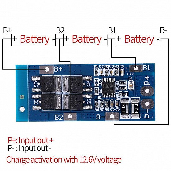 3S 11.1V Lithium Battery Protection Board