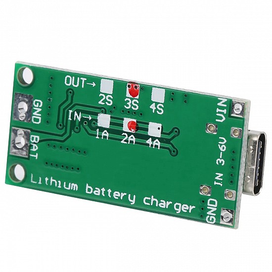 3S-2A |18650 Polymer Lithium Ion Charger Type C to 3S 8.4V 2A Booster Module