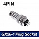 4Pin RS765/GX20 Aviation Plug Connector Set