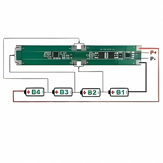 4S 18650 Lithium Battery Protection Board