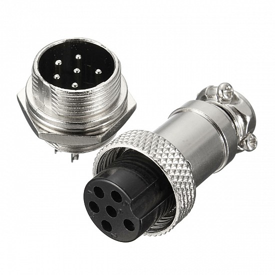 6Pin RS765/GX12  Aviation Plug Connector Set