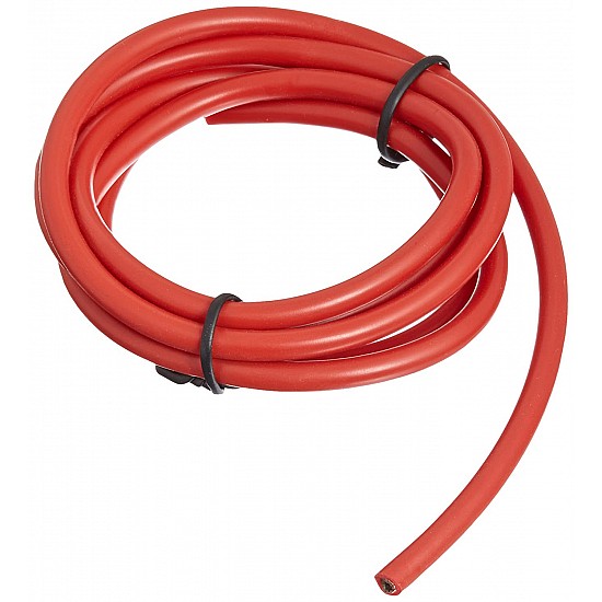 8AWG High Quality Red Silicon Wire - 1Meter