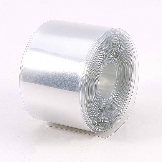 90mm 1-Meter PVC Heat Shrink Sleeve Transparent