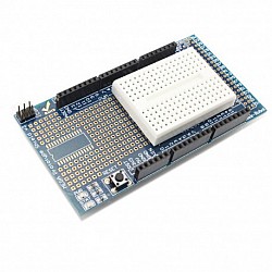 Arduino Mega Protoshield + Mini Breadboard