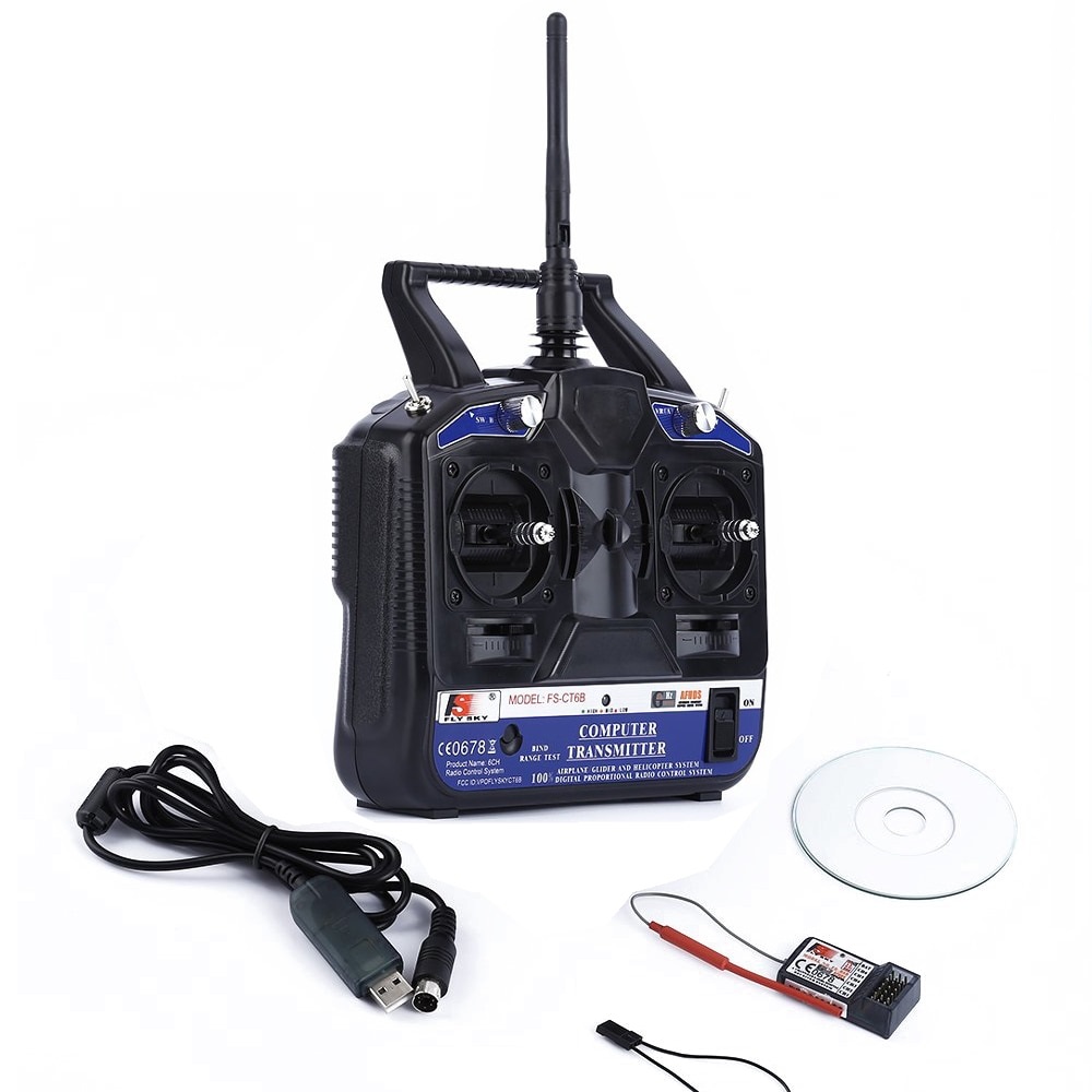 FlySky FS-CT6B FS  6CH Radio Set System with FS-R6B Receiver