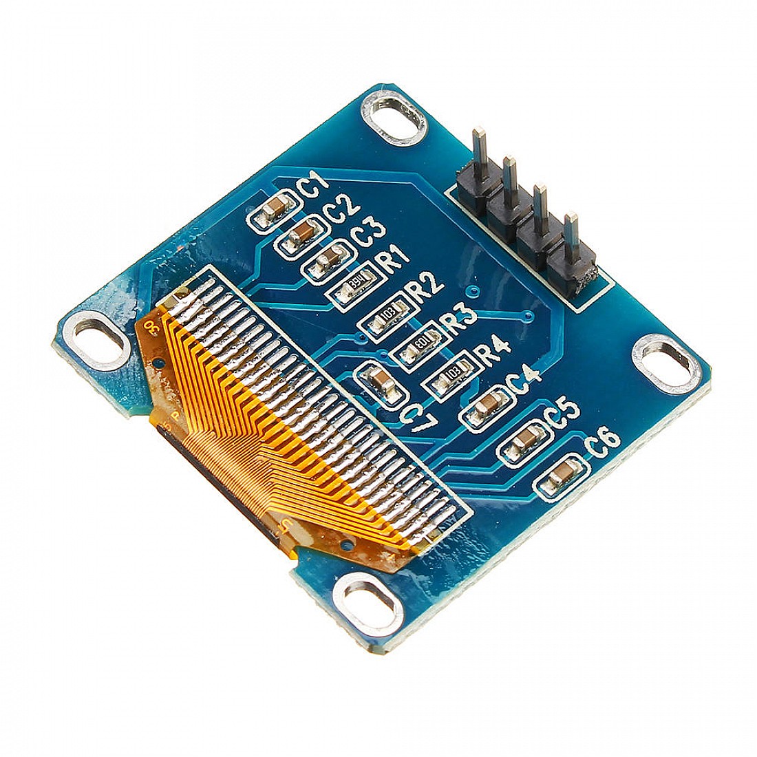 Oled 096 Inch 4 Pin I2c 128 X 64 Display Module Blue