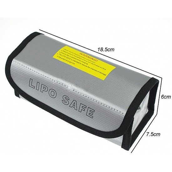 Airforth Silver 185x75x60mm Fireproof lipo bag