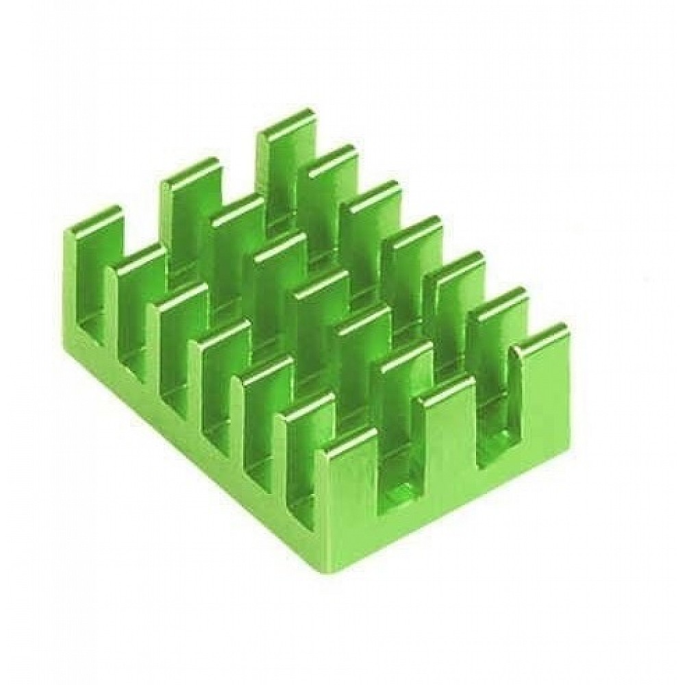 Aluminum Heatsink Green for Raspberry Pi