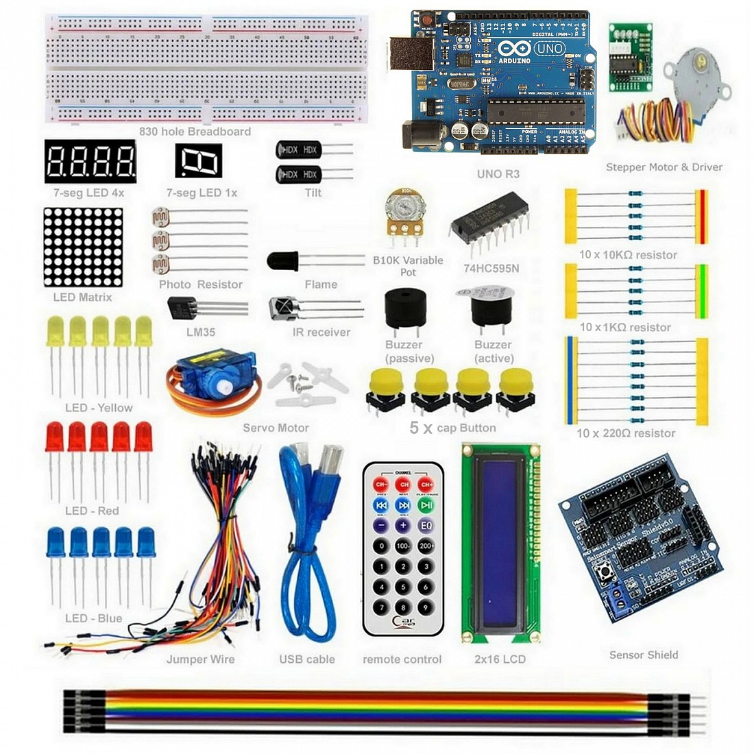 Basic Starter Kit For Arduino Starter With Uno R3 9616