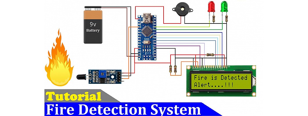 Fire alarm system using Arduino