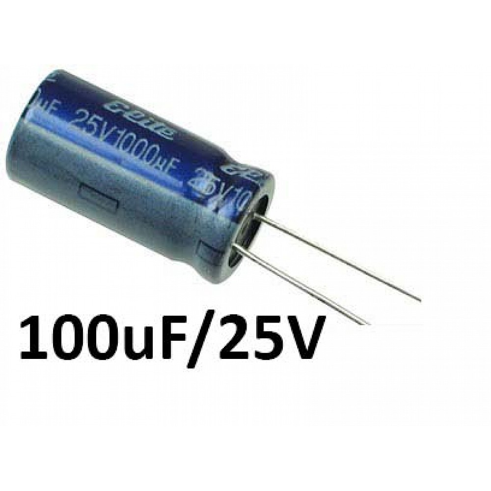 100uf / 25v Electrolytic Capacitor Resistors