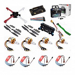 Quadcopter Drone Combo with APM 2.8 Kit for beginner (Motor + ESC + Propeller + Flight Controller + Frame + TX-RX Flysky FSi6+ Power module + Belt) - FlyRobo