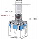 EC11 Rotary Encoder Half Shaft Handle Potentiometer | 15mm