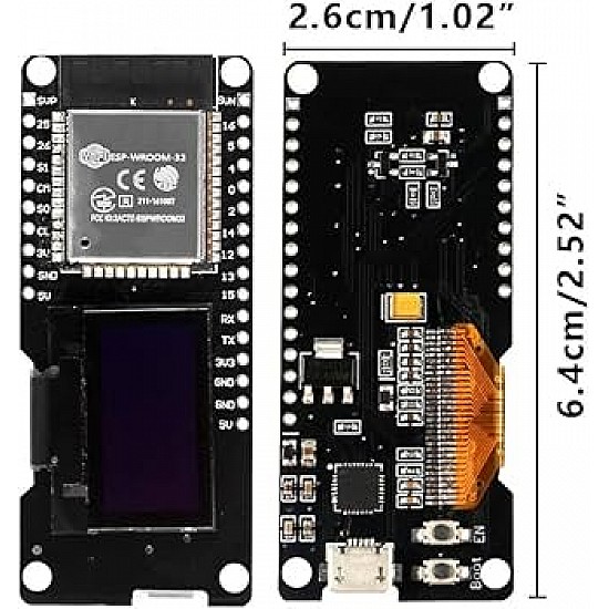 ESP32 OLED Module for WiFi and Bluetooth