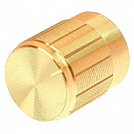 Gold Aluminum Alloy Potentiometer Knob Cap