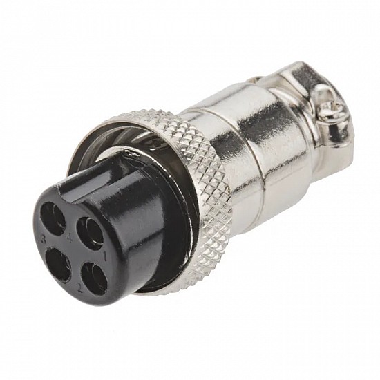 GX16 4 pin Female Core Aviation Socket Connector