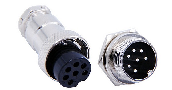 GX16 7-Pin Circular Aviation Socket Plug Male and Female Panel Connector