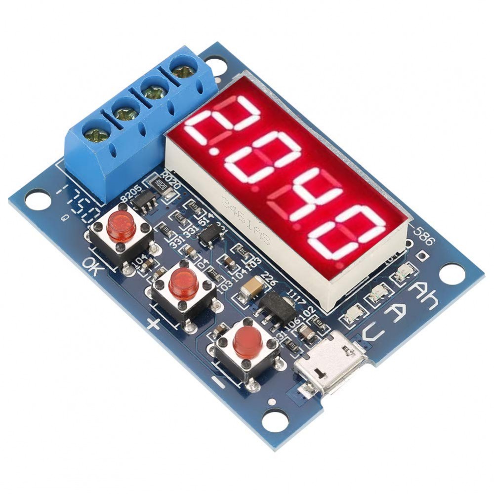 HW-586 18650 Li-ion Lithium Lead-acid Battery Capacity Meter Discharge ...