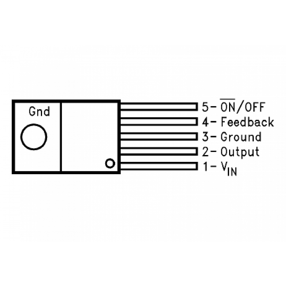 LM2576 Step-Down Voltage Regulator IC