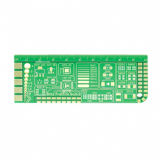 IFlight 100x40mm BLITZ PCB Practice Soldering Board