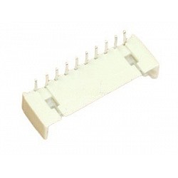 JST-XH 1.25mm 10 Pin Curved Male Connector 