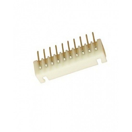 JST-XH 1.25mm 10 Pin Curved Male Connector