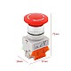 LAY37 01ZS 1 Open & 1 Closed Self-Locking 22mm Mushroom Head Emergency Stop Switch