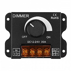 LED Dimmer 12V/24V 30A  Brightness Adjustable Regulator