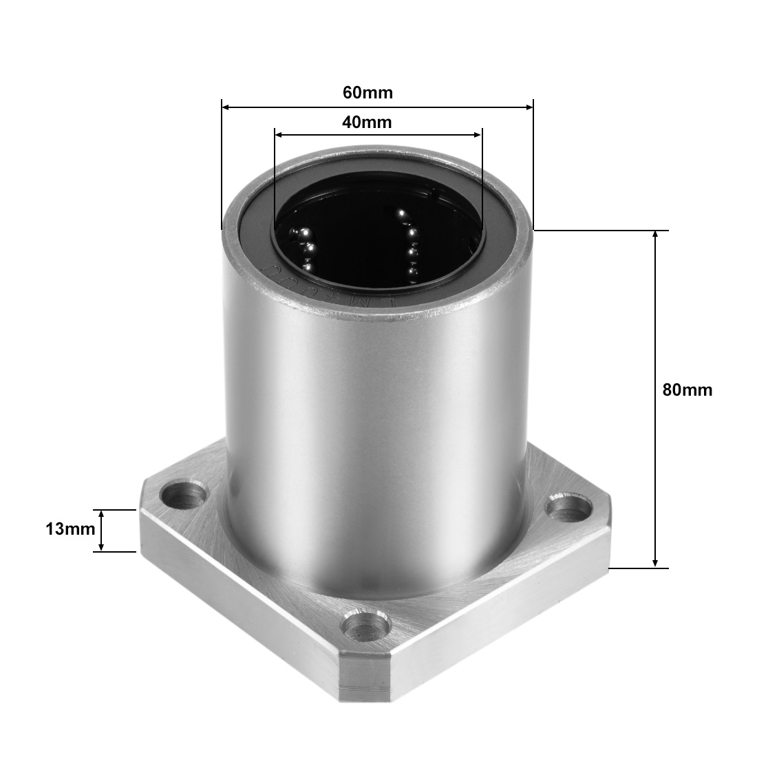 LMK40UU 40mm Square Flange Linear Motion Bearing