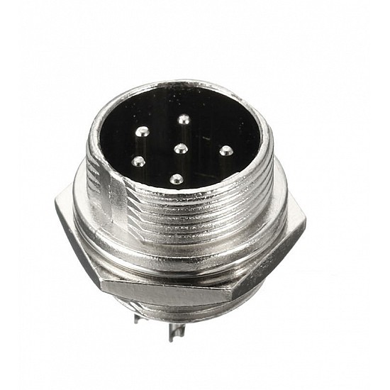 M12 GX12 6 Pin male Aviation Plug Connector