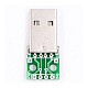 Male USB to Dip Mini 5P Plug Adapter Board