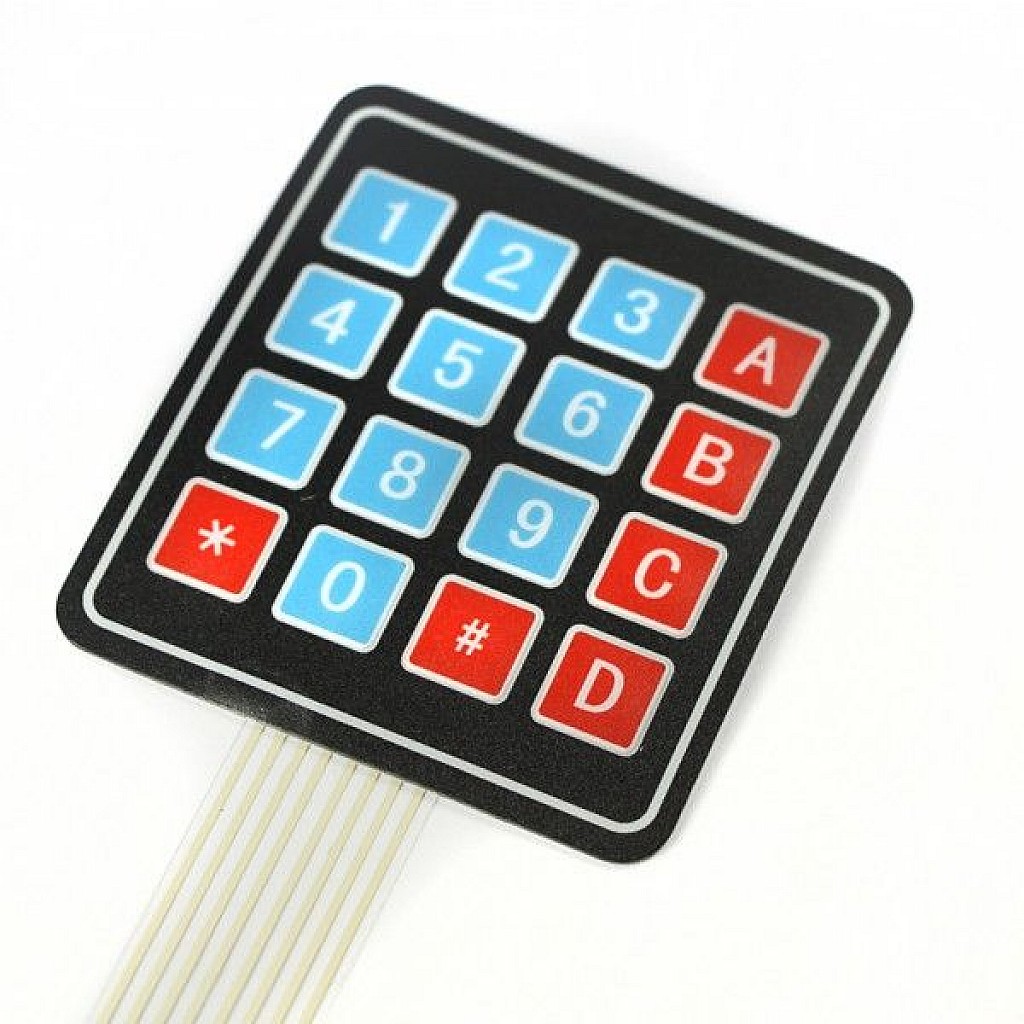 16 Keys 4x4 Matrix Membrane Type Keypad 5124